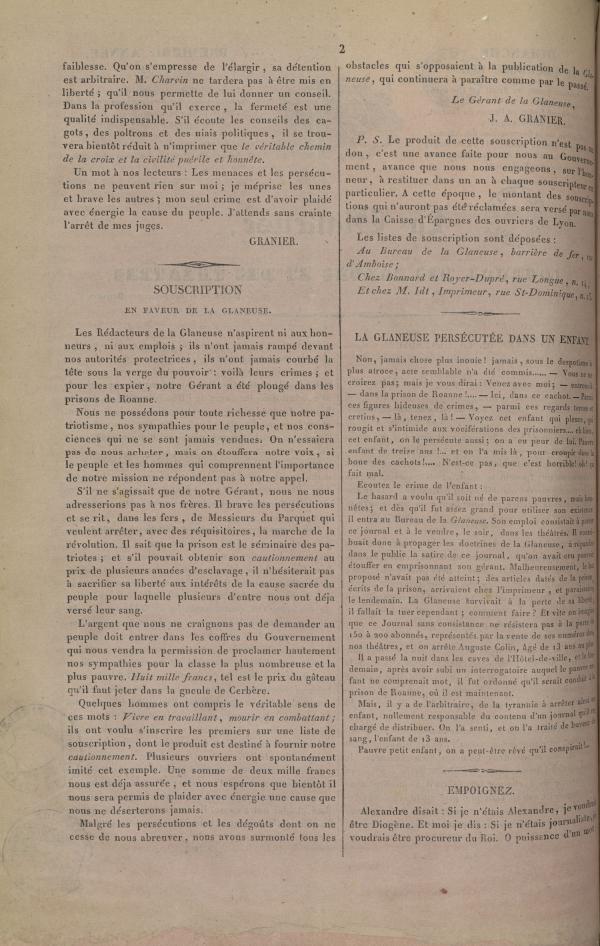 
						Affichage en mode lecture de la page
					