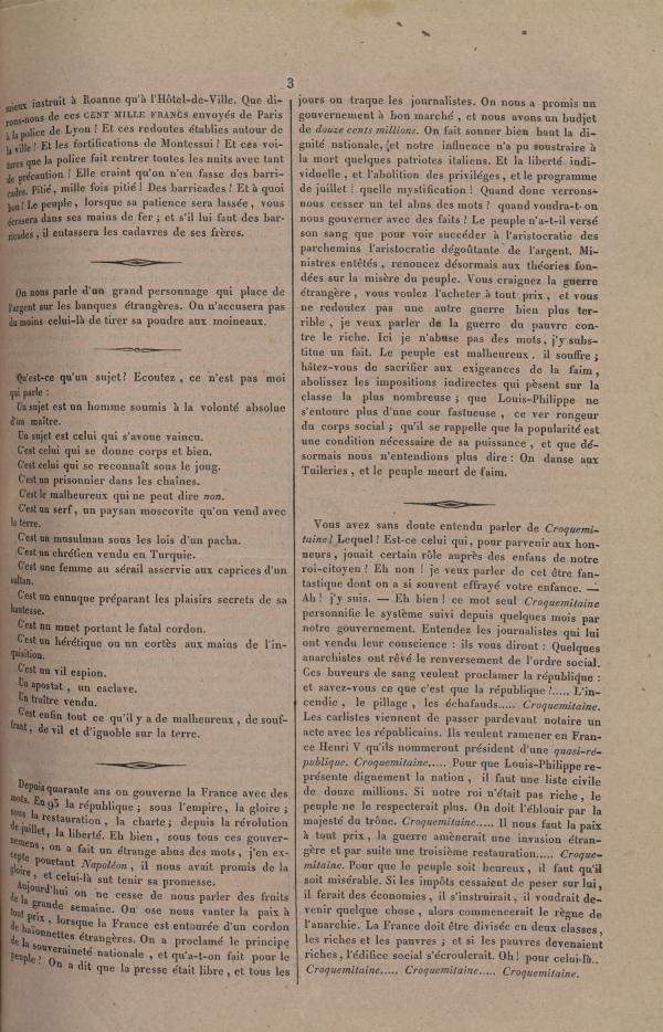 
						Affichage en mode lecture de la page
					