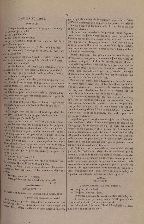 
						Affichage en mode lecture de la page
					