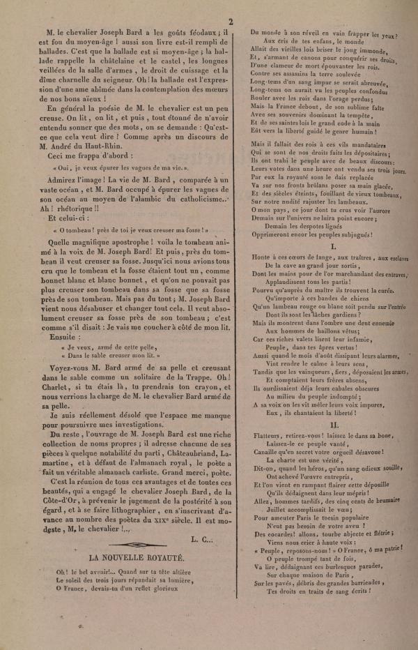 
						Affichage en mode lecture de la page
					