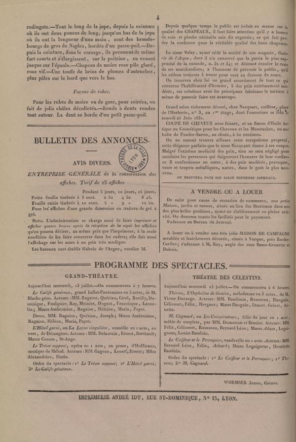 
						Affichage en mode lecture de la page
					