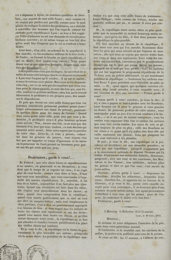 
						Affichage en mode lecture de la page
					