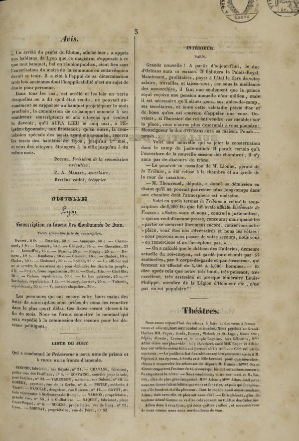 
						Affichage en mode lecture de la page
					
