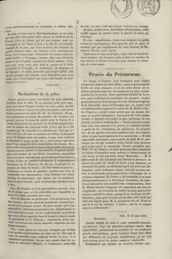 
						Affichage en mode lecture de la page
					