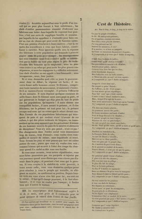 
						Affichage en mode lecture de la page
					