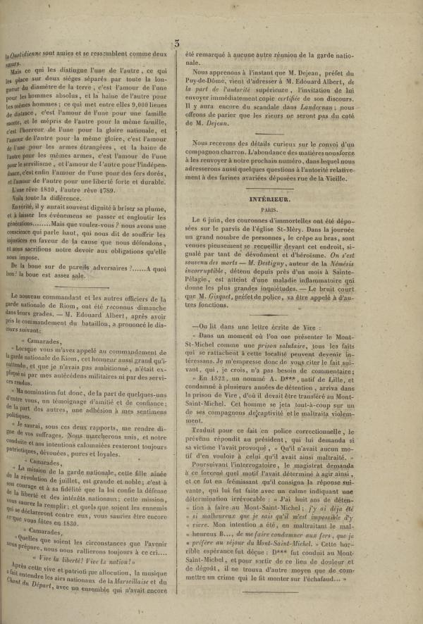 
						Affichage en mode lecture de la page
					