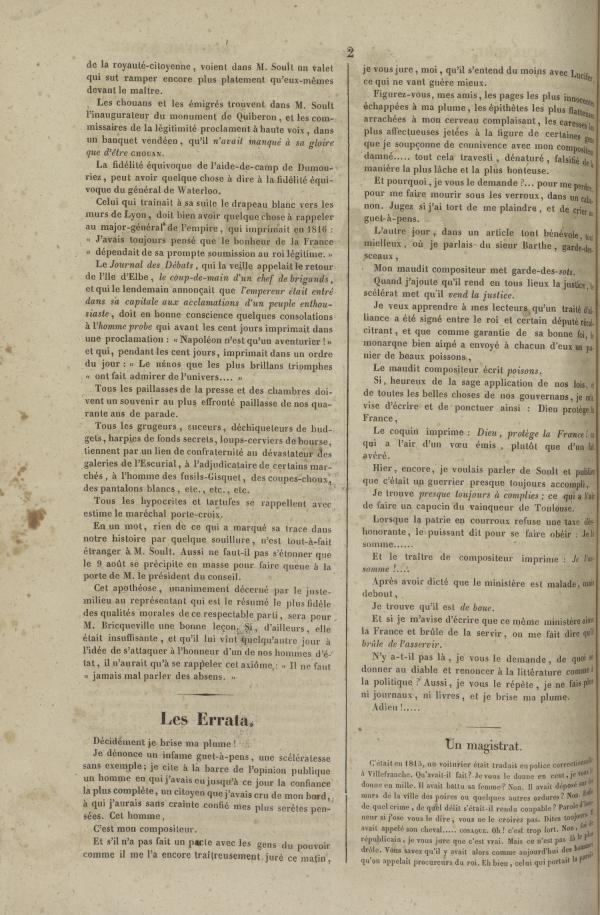 
						Affichage en mode lecture de la page
					