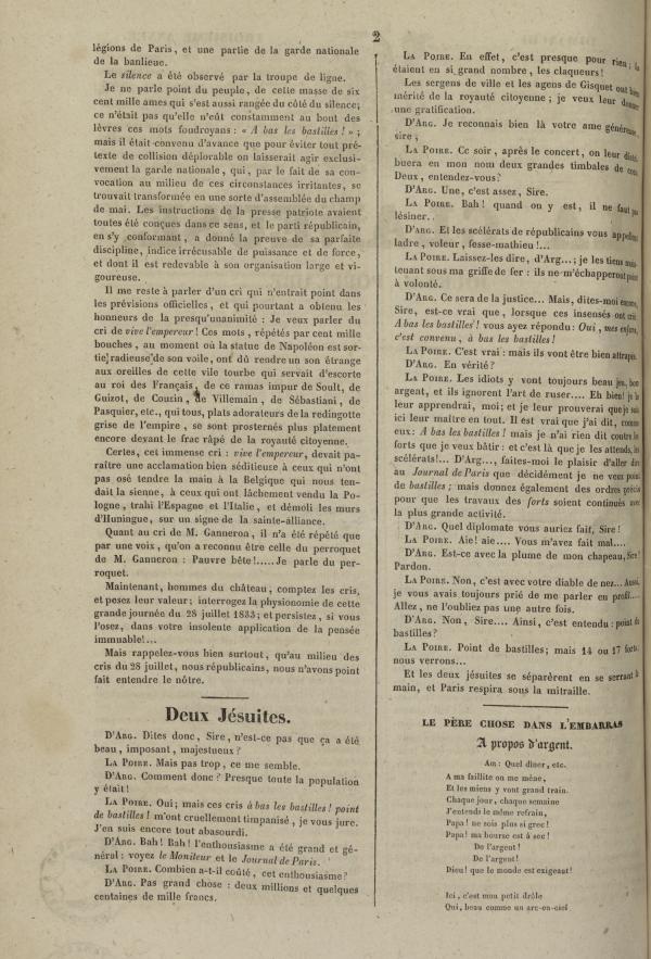 
						Affichage en mode lecture de la page
					