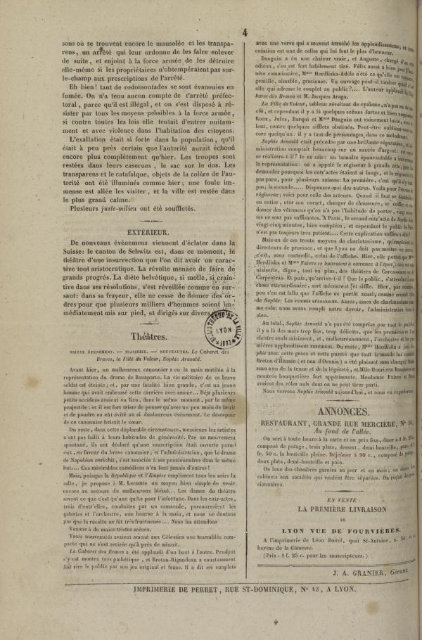 
						Affichage en mode lecture de la page
					