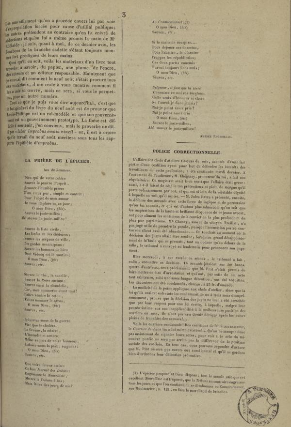 
						Affichage en mode lecture de la page
					