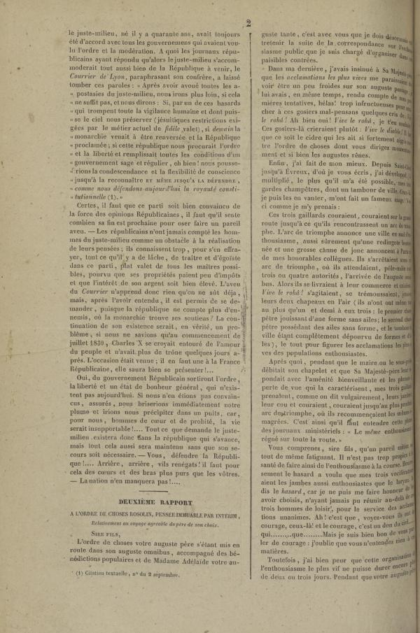 
						Affichage en mode lecture de la page
					