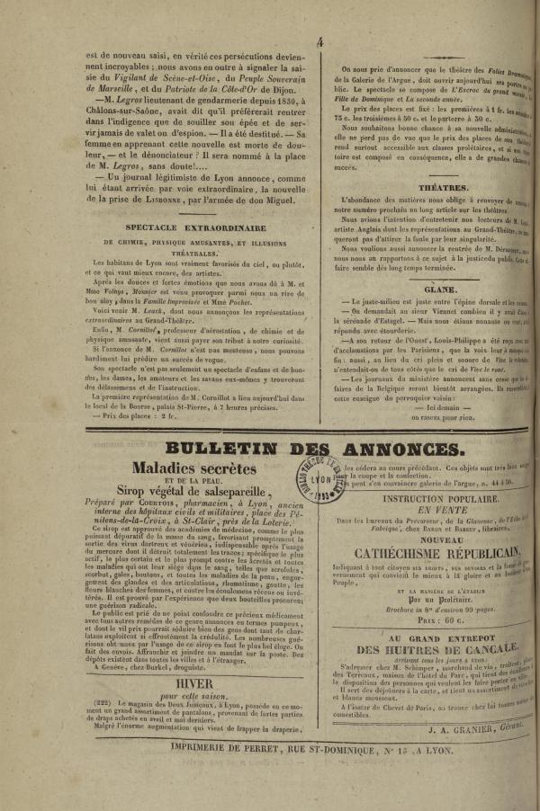 
						Affichage en mode lecture de la page
					