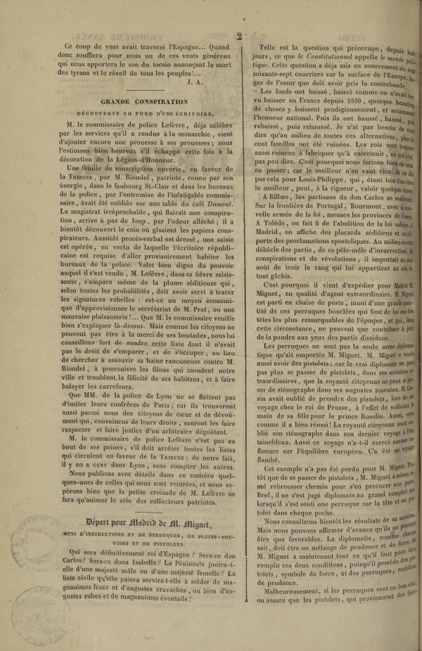 
						Affichage en mode lecture de la page
					