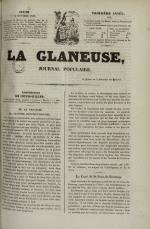 La Glaneuse : journal populaire, N°255