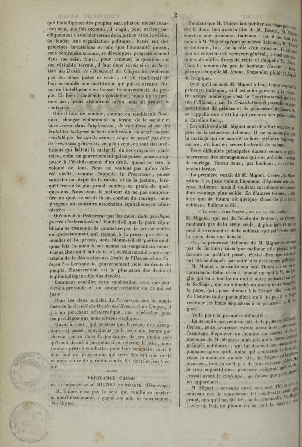 
						Affichage en mode lecture de la page
					