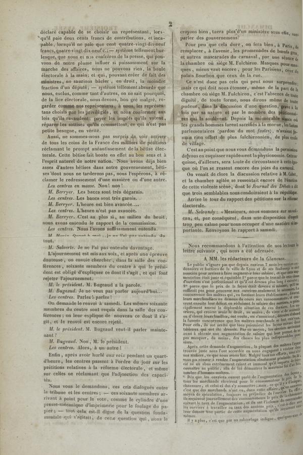 
						Affichage en mode lecture de la page
					