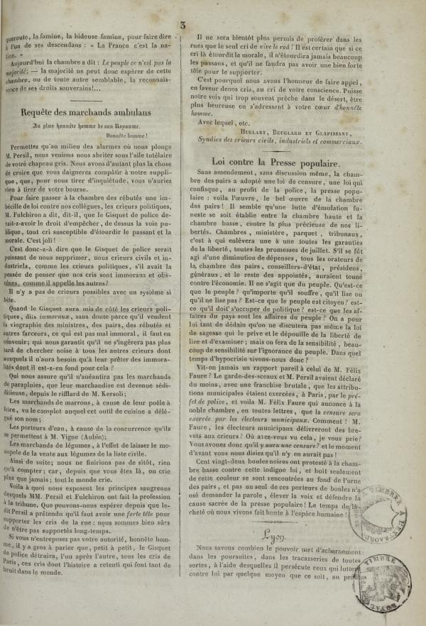 
						Affichage en mode lecture de la page
					