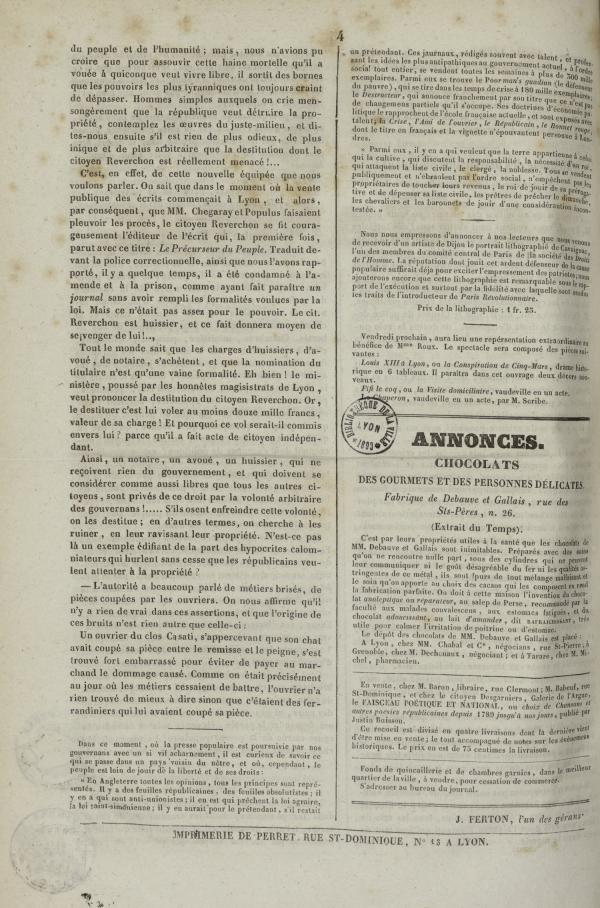 
						Affichage en mode lecture de la page
					