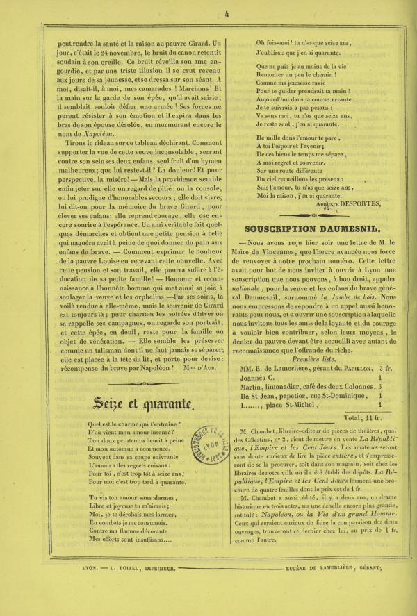 
						Affichage en mode lecture de la page
					