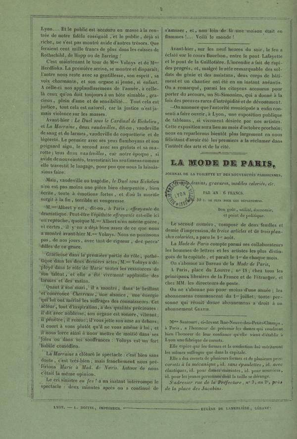 
						Affichage en mode lecture de la page
					