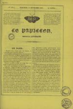 Le Papillon : journal de l'entr'acte - littérature, arts, poésie, nouvelles, théatres, modes annonces, N°125, pp. 1