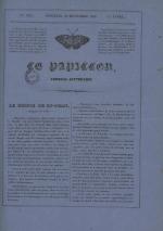Le Papillon : journal de l'entr'acte - littérature, arts, poésie, nouvelles, théatres, modes annonces, N°129, pp. 1