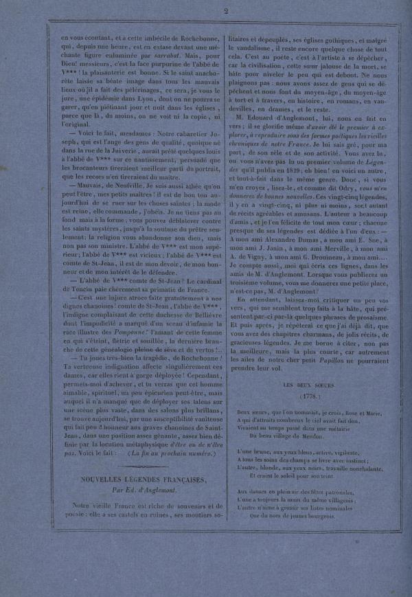 
						Affichage en mode lecture de la page
					