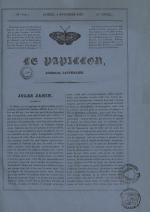Le Papillon : journal de l'entr'acte - littérature, arts, poésie, nouvelles, théatres, modes annonces, N°140, pp. 1