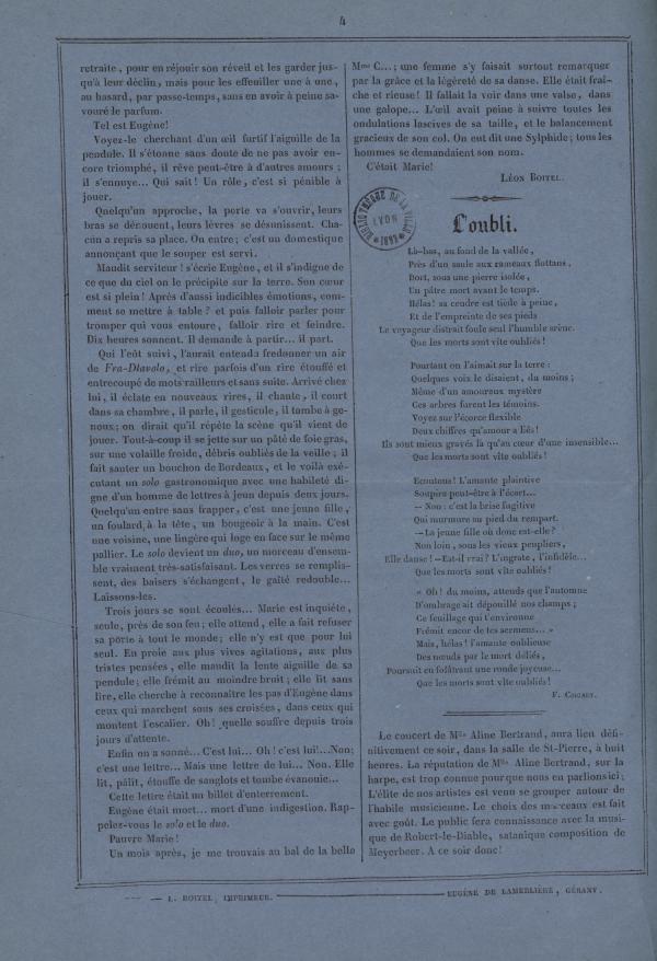 
						Affichage en mode lecture de la page
					