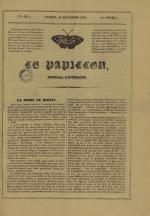 Le Papillon : journal de l'entr'acte - littérature, arts, poésie, nouvelles, théatres, modes annonces, N°156, pp. 1