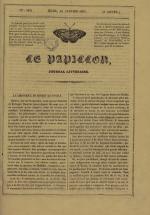 Le Papillon : journal de l'entr'acte - littérature, arts, poésie, nouvelles, théatres, modes annonces, N°161, pp. 1