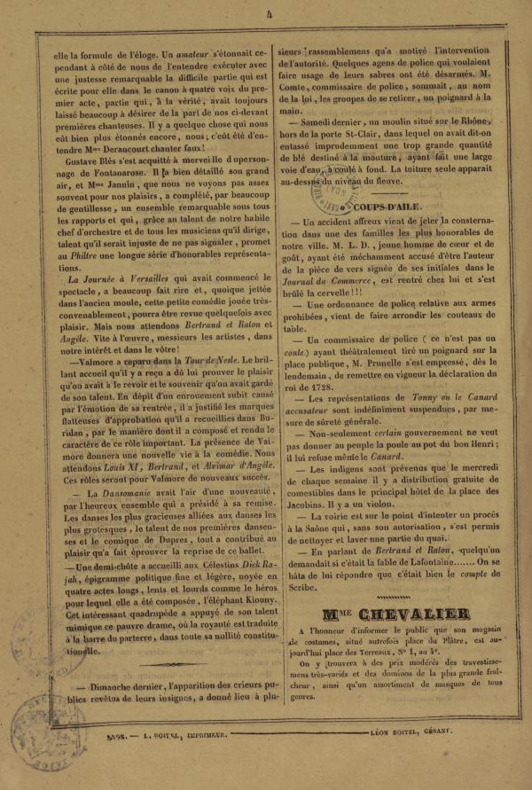 
						Affichage en mode lecture de la page
					