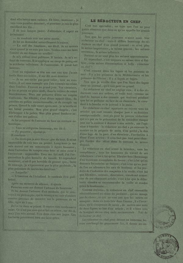 
						Affichage en mode lecture de la page
					