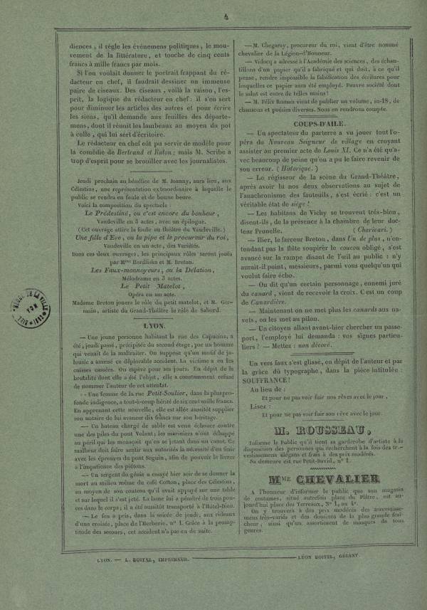 
						Affichage en mode lecture de la page
					