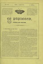Le Papillon : journal de l'entr'acte - littérature, arts, poésie, nouvelles, théatres, modes annonces, N°175, pp. 1