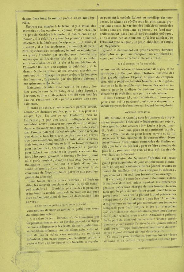 
						Affichage en mode lecture de la page
					