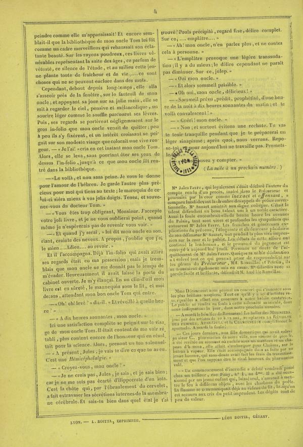 
						Affichage en mode lecture de la page
					
