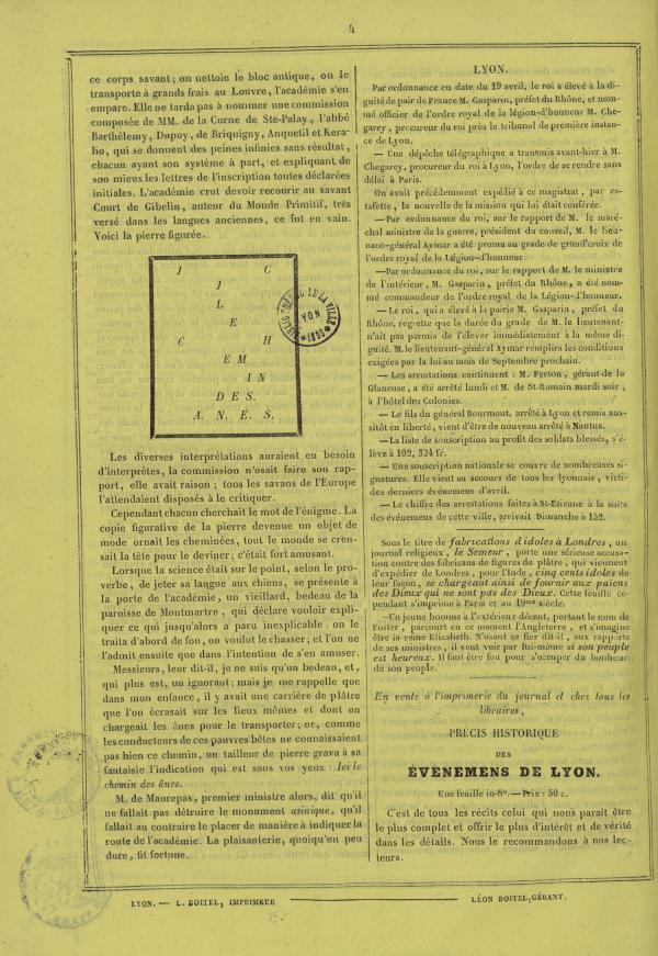 
						Affichage en mode lecture de la page
					