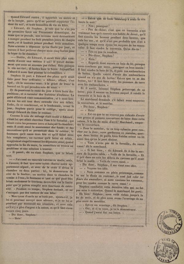 
						Affichage en mode lecture de la page
					