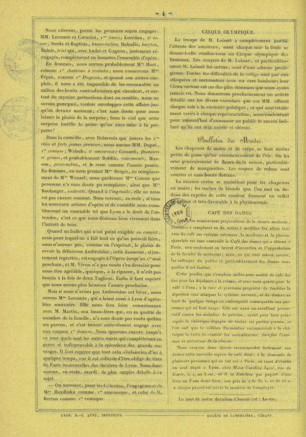 
						Affichage en mode lecture de la page
					