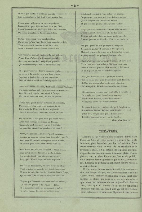 
						Affichage en mode lecture de la page
					