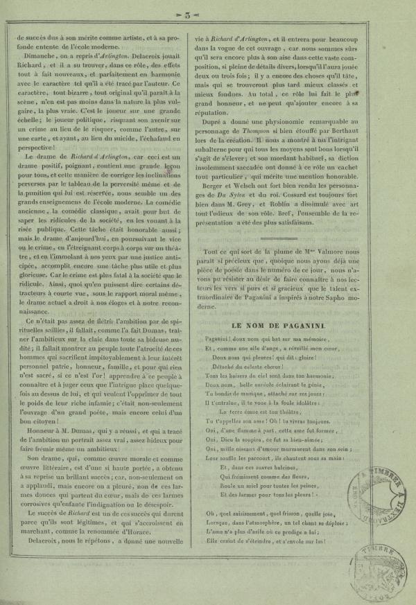 
						Affichage en mode lecture de la page
					