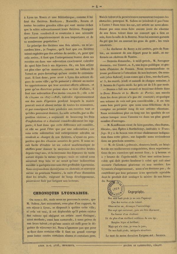 
						Affichage en mode lecture de la page
					