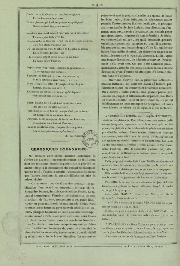 
						Affichage en mode lecture de la page
					