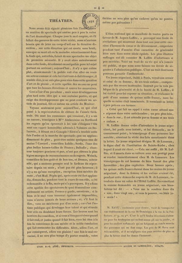 
						Affichage en mode lecture de la page
					