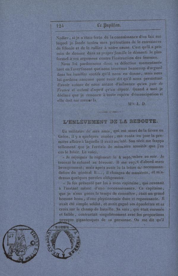
						Affichage en mode lecture de la page
					
