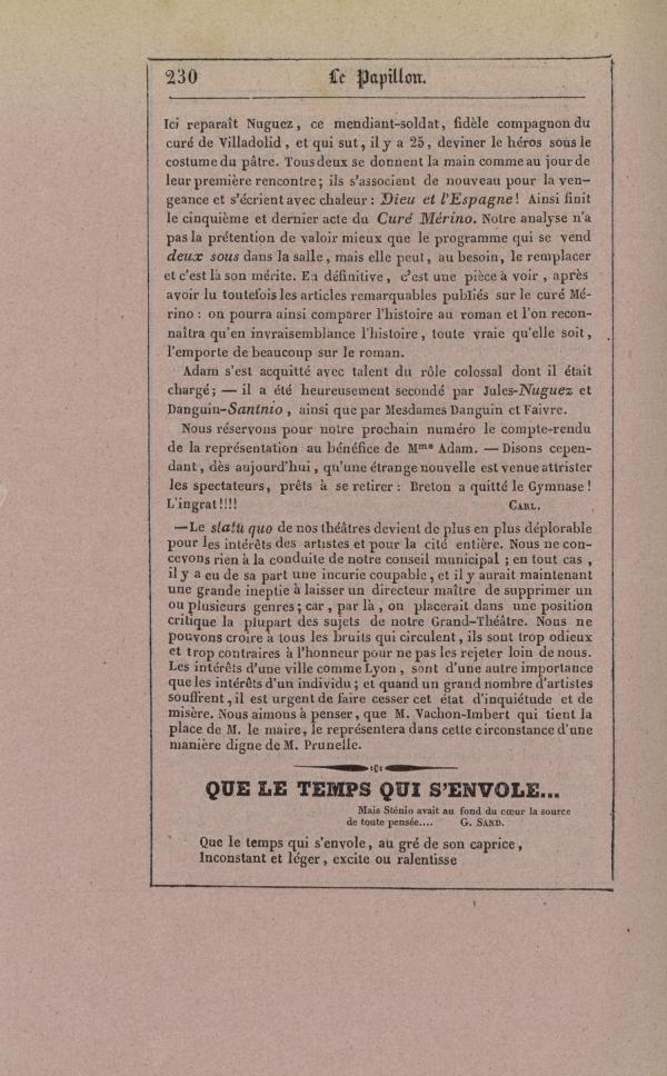 
						Affichage en mode lecture de la page
					