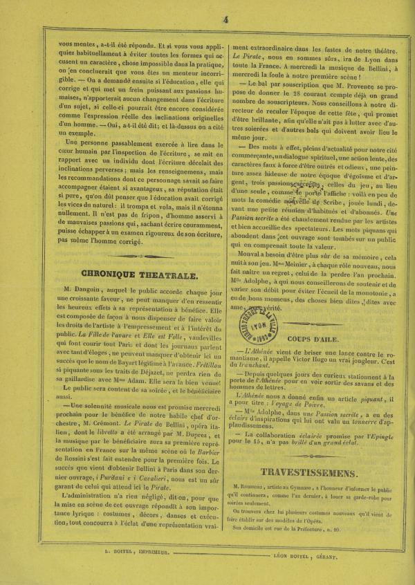 
						Affichage en mode lecture de la page
					