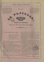 Le Papillon : journal de l'entr'acte - littérature, arts, poésie, nouvelles, théatres, modes annonces, N°251, pp. 1