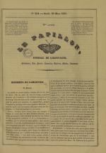 Le Papillon : journal de l'entr'acte - littérature, arts, poésie, nouvelles, théatres, modes annonces, N°254, pp. 1